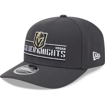 Graue Curved Snapback Kappe 9SEVENTY Stretch Snap Stated der Vegas Golden Knights NHL von New Era