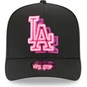 siltovka-zaoblena-cierna-snapback-9fifty-a-frame-neon-los-angeles-dodgers-mlb-new-era
