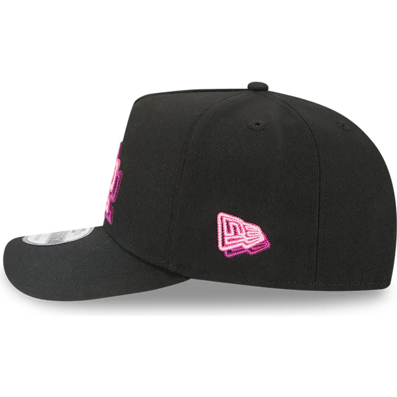 siltovka-zaoblena-cierna-snapback-9fifty-a-frame-neon-los-angeles-dodgers-mlb-new-era