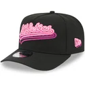 siltovka-zaoblena-cierna-snapback-9fifty-a-frame-neon-oakland-athletics-mlb-new-era