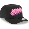 schwarze-gebogene-snapback-kappe-9fifty-a-frame-neon-der-oakland-athletics-mlb-von-new-era