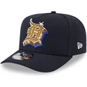 marineblaue-snapback-kappe-9fifty-a-frame-emblem-der-detroit-tigers-mlb-von-new-era