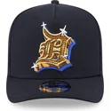 marineblaue-snapback-kappe-9fifty-a-frame-emblem-der-detroit-tigers-mlb-von-new-era