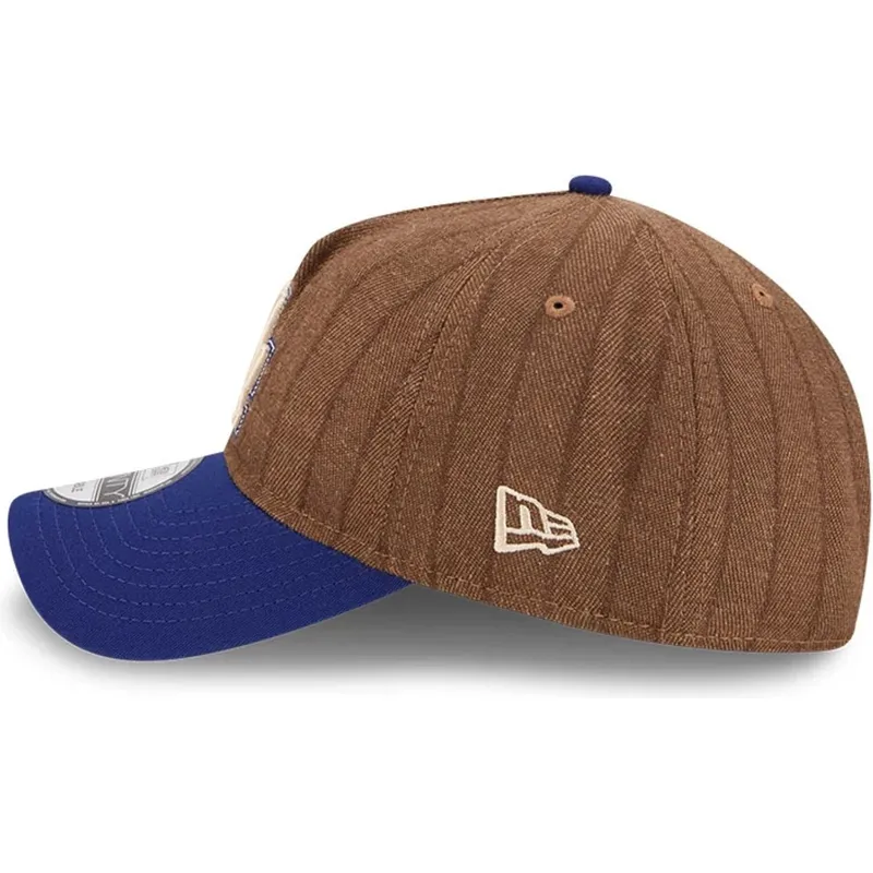 siltovky-zaoblena-hneda-nastavitelny-pasik-9twenty-a-frame-wool-pinstripe-los-angeles-dodgers-mlb-new-era
