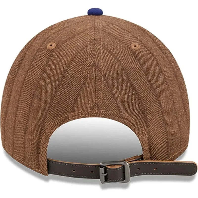 siltovky-zaoblena-hneda-nastavitelny-pasik-9twenty-a-frame-wool-pinstripe-los-angeles-dodgers-mlb-new-era