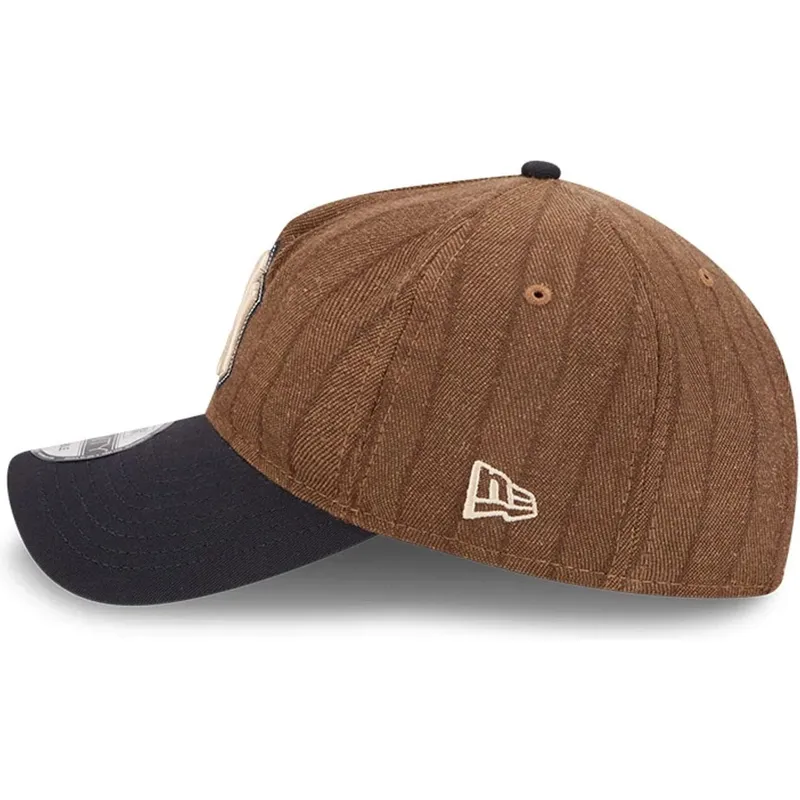 cap-zaoblena-brown-adjustable-strap-9twenty-a-frame-wool-pinstripe-new-york-yankees-mlb-new-era