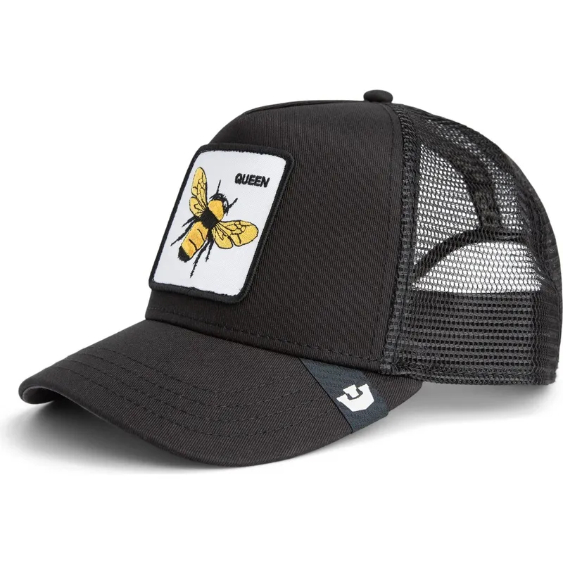siltovky-zaoblena-kamionista-cierna-snapback-abeja-queen-bee-the-farm-de-goorin-bros