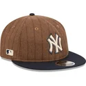 cap-rovna-brown-adjustable-strap-9fifty-retro-crown-wool-pinstripe-new-york-yankees-mlb-new-era