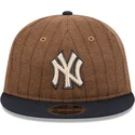 cap-rovna-brown-adjustable-strap-9fifty-retro-crown-wool-pinstripe-new-york-yankees-mlb-new-era