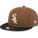 siltovka-rovna-hneda-nastavitelny-9fifty-retro-crown-wool-pinstripe-chicago-white-sox-mlb-new-era