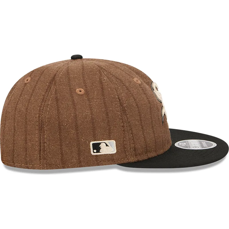 siltovka-rovna-hneda-nastavitelny-9fifty-retro-crown-wool-pinstripe-chicago-white-sox-mlb-new-era