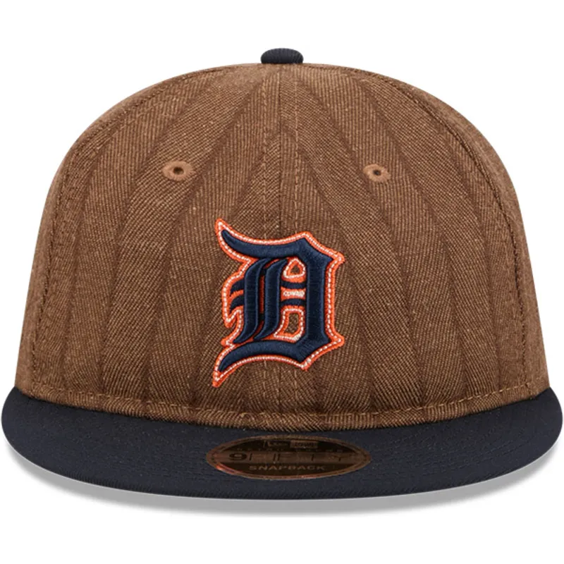 cap-rovna-brown-adjustable-strap-9fifty-retro-crown-wool-pinstripe-detroit-tigers-mlb-new-era
