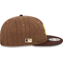 cap-rovna-brown-adjustable-strap-9fifty-retro-crown-wool-pinstripe-san-diego-padres-mlb-new-era