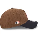 cap-zaoblena-brown-adjustable-strap-9twenty-a-frame-wool-pinstripe-atlanta-braves-mlb-new-era