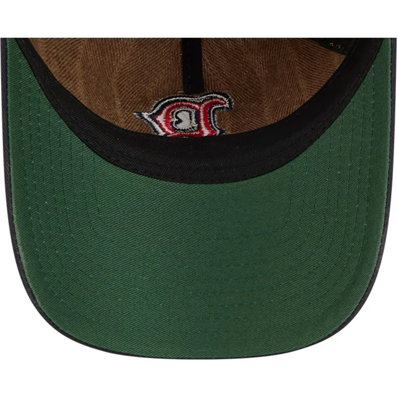 cap-zaoblena-brown-adjustable-strap-9twenty-a-frame-wool-pinstripe-boston-red-sox-mlb-new-era