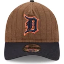 cap-zaoblena-brown-adjustable-strap-9twenty-a-frame-wool-pinstripe-detroit-tigers-mlb-new-era