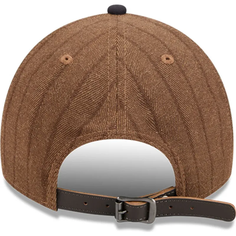 cap-zaoblena-brown-adjustable-strap-9twenty-a-frame-wool-pinstripe-detroit-tigers-mlb-new-era