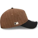 verstellbare-braun-schwarze-9twenty-a-frame-wool-pinstripe-kappe-der-chicago-white-sox-mlb-von-new-era