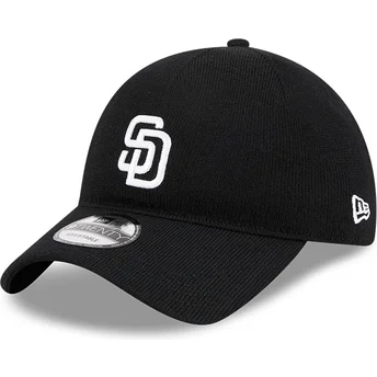 Ρυθμιζόμενο μαύρο καπέλο με καμπύλη 9TWENTY Merino Wool των San Diego Padres MLB από τη New Era