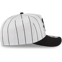 weisse-und-schwarze-gebogene-snapback-kappe-9fifty-a-frame-satin-pinstripe-der-chicago-white-sox-mlb-von-new-era