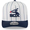gorra-curva-blanca-y-azul-marino-snapback-9fifty-a-frame-satin-pinstripe-de-chicago-white-sox-mlb-de-new-era