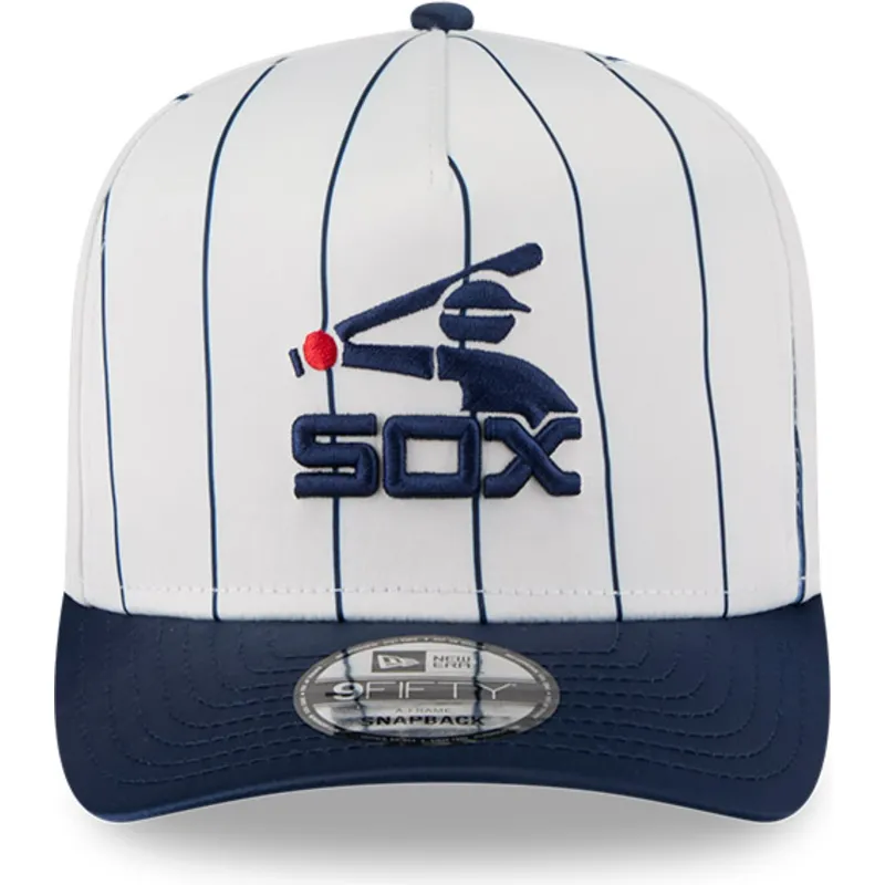 siltovky-zaoblena-biely-snapback-9fifty-a-frame-satin-pinstripe-chicago-white-sox-mlb-new-era