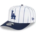 siltovka-zaoblena-biely-snapback-9fifty-a-frame-satin-pinstripe-los-angeles-dodgers-mlb-new-era