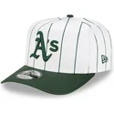 siltovka-zaoblena-biely-snapback-9fifty-a-frame-satin-pinstripe-oakland-athletics-mlb-new-era