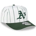 siltovka-zaoblena-biely-snapback-9fifty-a-frame-satin-pinstripe-oakland-athletics-mlb-new-era
