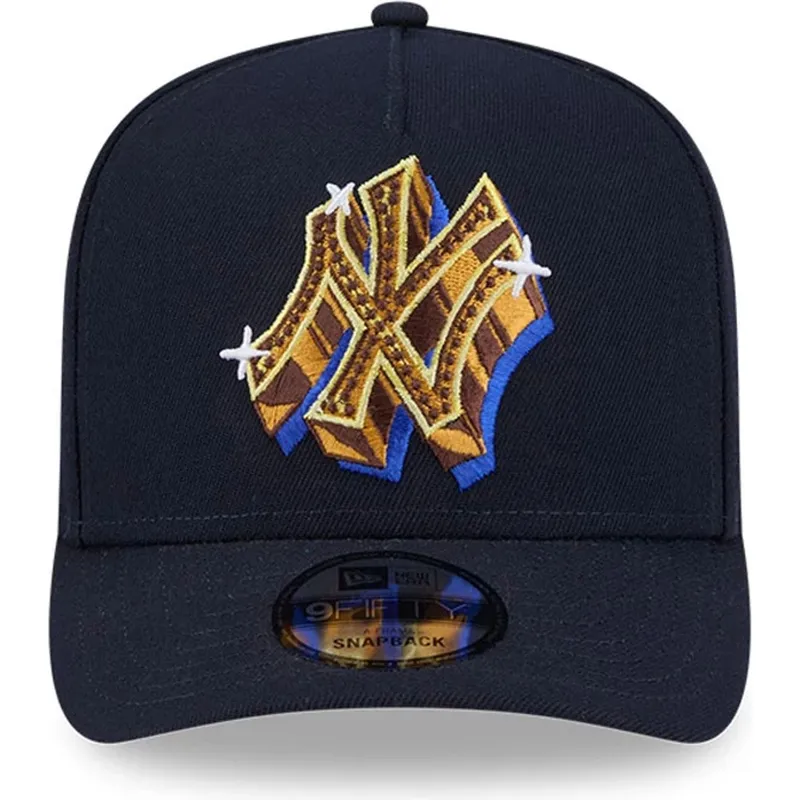 siltovka-zaoblena-tmavomodra-snapback-9fifty-a-frame-emblem-new-york-yankees-mlb-new-era