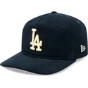 los-angeles-dodgers-mlb-new-era-golfer-nostalgic-snapback-kappe-mit-gebogenem-schirm-in-marineblau