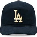 los-angeles-dodgers-mlb-new-era-golfer-nostalgic-snapback-kappe-mit-gebogenem-schirm-in-marineblau