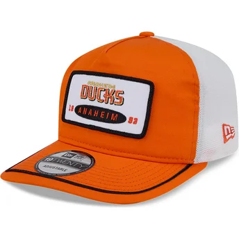 Cap zaoblená orange snapback 19TWENTY Embroidered Patch Anaheim Ducks NHL New Era