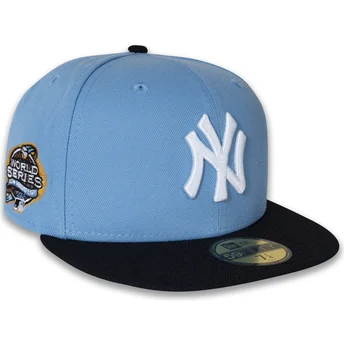 New Era Flat Brim 59FIFTY World Series 2003 Side Patch New York Yankees MLB Blue Fitted Cap