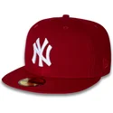 flache-rote-angepasste-59fifty-side-dominican-republic-kappe-der-new-york-yankees-mlb-von-new-era