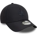 verstellbare-9forty-new-york-yankees-mlb-kappe-mit-gebogenem-schirm-in-marineblau-von-new-era
