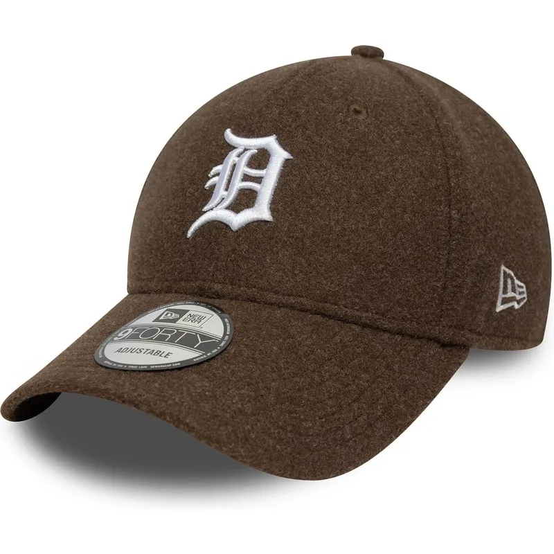 siltovka-zaoblena-hneda-snapback-9forty-melton-wool-detroit-tigers-mlb-new-era
