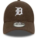 siltovka-zaoblena-hneda-snapback-9forty-melton-wool-detroit-tigers-mlb-new-era