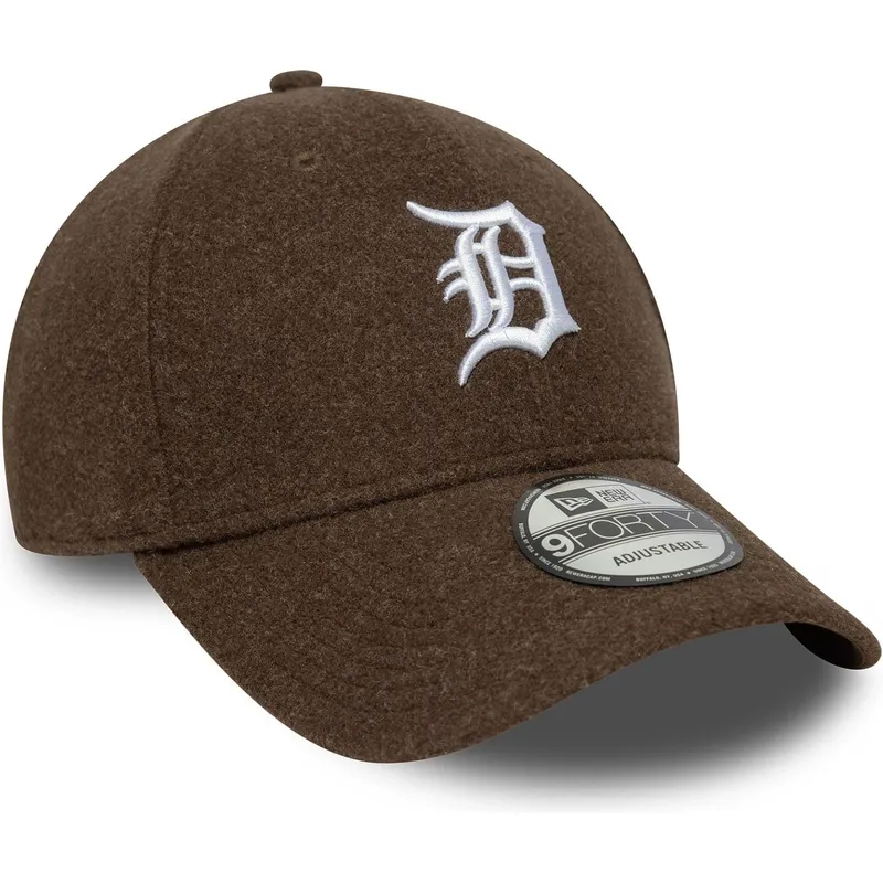 siltovka-zaoblena-hneda-snapback-9forty-melton-wool-detroit-tigers-mlb-new-era