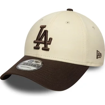Šiltovka zaoblená hnedá nastaviteľný 9FORTY Side Patch Los Angeles Dodgers MLB New Era