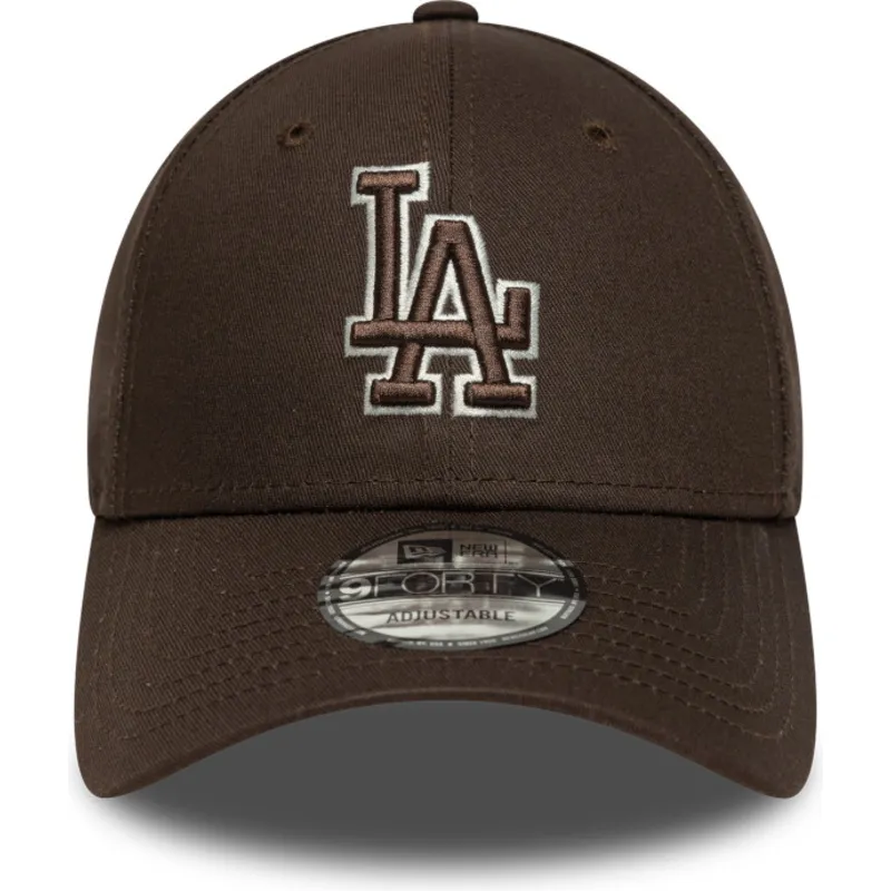 cap-zaoblena-brown-adjustable-strap-9forty-outline-los-angeles-dodgers-mlb-new-era