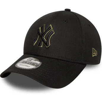Šiltovka zaoblená čierna nastaviteľný 9FORTY Outline New York Yankees MLB New Era