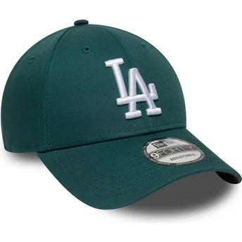 Ρυθμιζόμενο πράσινο κυρτό καπέλο 9FORTY League Essential των Los Angeles Dodgers MLB από τη New Era