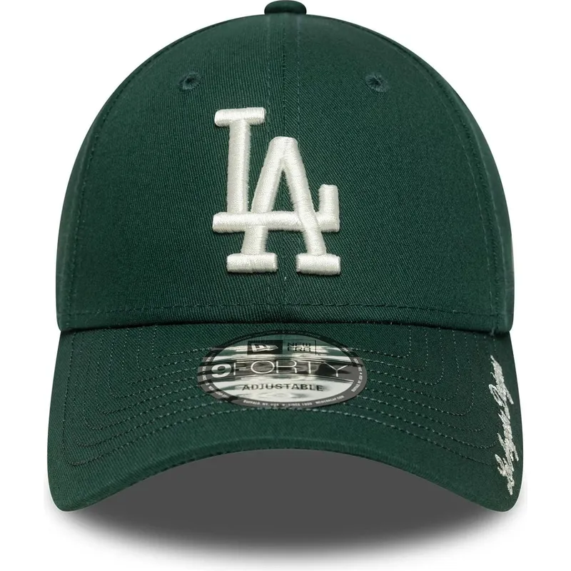 siltovky-zaoblena-zelena-nastavitelny-pasik-9forty-visor-script-los-angeles-dodgers-mlb-new-era