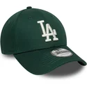 siltovky-zaoblena-zelena-nastavitelny-pasik-9forty-visor-script-los-angeles-dodgers-mlb-new-era