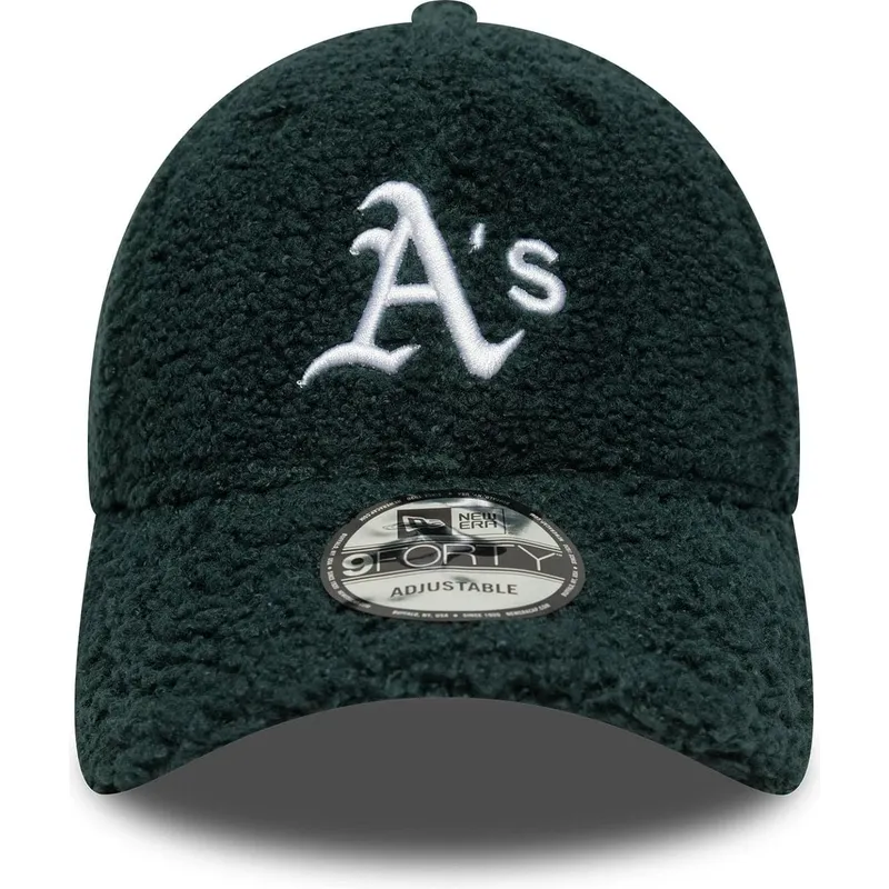 cap-zaoblena-green-adjustable-strap-9forty-winter-borg-oakland-athletics-mlb-new-era cap-zaoblena-green-adjustable-strap-9forty-winter-borg-oakland-athletics-mlb-new-era