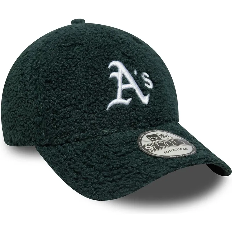cap-zaoblena-green-adjustable-strap-9forty-winter-borg-oakland-athletics-mlb-new-era cap-zaoblena-green-adjustable-strap-9forty-winter-borg-oakland-athletics-mlb-new-era