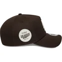 siltovka-zaoblena-hneda-snapback-9forty-e-frame-side-patch-los-angeles-dodgers-mlb-new-era