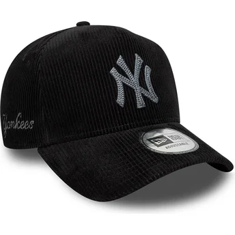 Cap zaoblená black adjustable strap 9FORTY E Frame Cord New York Yankees MLB New Era