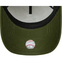 beige-grune-snapback-kappe-9forty-e-frame-world-series-patch-der-los-angeles-dodgers-mlb-von-new-era